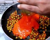 A picture of step 12 of Dhaba style matar masala.