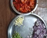 A picture of step 2 of Neem flower sabzi.