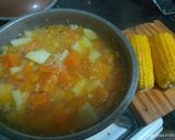 Foto del paso 5 de la receta: Sopa crema de zapallo y choclo