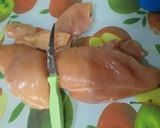 A picture of step 2 of Orange Chicken🍊🍗🍛.