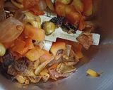 A picture of step 1 of Afghani egg curry.