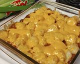 A picture of step 4 of Chili Dog Tot Casserole for 2.