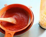 A picture of step 7 of Red Enchiladas with Vegetable Picadillo.