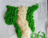 A picture of step 4 of Green white green rice🇳🇬.
