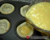 Αυγά με τυρί και μπέικον σε ζύμη φωτογραφία βήματος 14