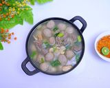 Foto langkah ke 6 dari resep Bakso Renyah Kres & Membal Tanpa Bahan Pengenyal.