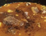 A picture of step 4 of Tinday gosht.