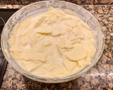 Foto del paso 4 de la receta: Tarta con queso mascarpone y manzanas laminadas