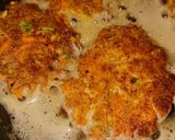 Foto del paso 4 de la receta: Tortitas de verdura y con pollo