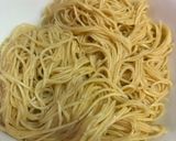 蝦籽拌麵的食譜步驟1照片