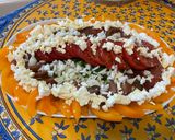 Une image de l'étape 13 de Salade de tomates tricolores aux oignons nouveaux et fromage frais.