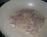 A picture of step 2 of Bhindi masala karahi.