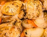 A picture of step 8 of Garlicky Herb Baked Chicken Thighs.