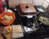 Foto del paso 2 de la receta: Papas con Cheddar, Panceta y cebollita de Verdeo