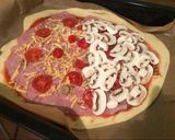 Tojásos töltött pizza recept fázis 4 fotója