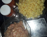 Foto del paso 1 de la receta: Zorza falso...de pollo y papas cocidas