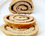 A picture of step 2 of Cinnamon Roll Bread (baking without an oven!).