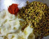 A picture of step 1 of Sev Puri.