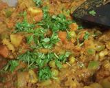 A picture of step 4 of Bun pav bhaji.