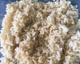 Foto del paso 1 de la receta: Arroz integral c/ zanahoria rallada, choclo y zapallito