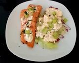 A picture of step 6 of My Salmon & Cottage Cheese & Chives Salad.