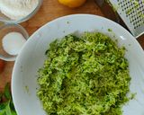 A picture of step 2 of Zucchini Fritters.