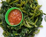 Foto langkah ke 2 dari resep Rujak kangkung.