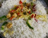 A picture of step 6 of Chicken Fried Rice.