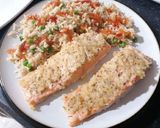 A picture of step 11 of Crispy panko Salmon.