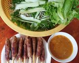 Hình bước làm 3 của món Nem lụi nướng