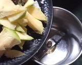 A picture of step 1 of PACHA MANGA CHAMANTHI/RAW MANGO CHUTNEY.