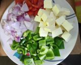 A picture of step 1 of TawaPaneerTikka.