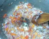 A picture of step 2 of Yellow Yam and Moringa Sauce.