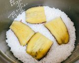 Hình bước làm 2 của món Khoai Lang Hấp Cơm