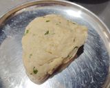 A picture of step 2 of Sattu Paratha.