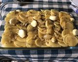 Une image de l'étape 2 de Pommes de terre au four ail thym et bouillon maison.
