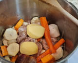 Foto del paso 3 de la receta: Puré de chirivías y boniato/ caldo de pollo