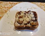 A picture of step 3 of Chocolate club Sandwich.