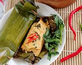 Foto langkah ke 5 dari resep Pepes Tahu Kemangi.