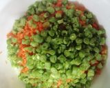 A picture of step 2 of Veg. Manchurian.