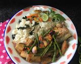 Foto langkah ke 5 dari resep Nasi Bekepor khas Kutai.