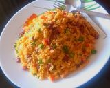 A picture of step 5 of Maxican Rice.