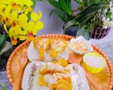 Hình bước làm 6 của món Bánh chuối hấp bột sắn dây