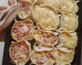 Foto del paso 3 de la receta: Canastita de jamón y queso, y de cebolla y queso