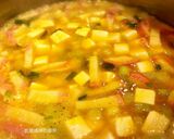 A picture of step 10 of Creamy Pumpkin Soup with Shrimp and Tofu.