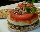 Foto del paso 14 de la receta: HAMBURGUESAS De Pollo al Salmorejo con Pan Pita...!