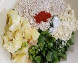 A picture of step 3 of Cheese & Oats kofta in Palak gravy.