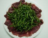 Hình bước làm 2 của món Bò nhúng ớt