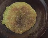 A picture of step 3 of Stuff whole green moong chila.