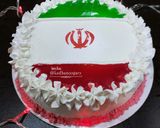 عکس مرحله 5 از دستور 🇮🇷کیک پرچم ایران (Iran's flag cake)